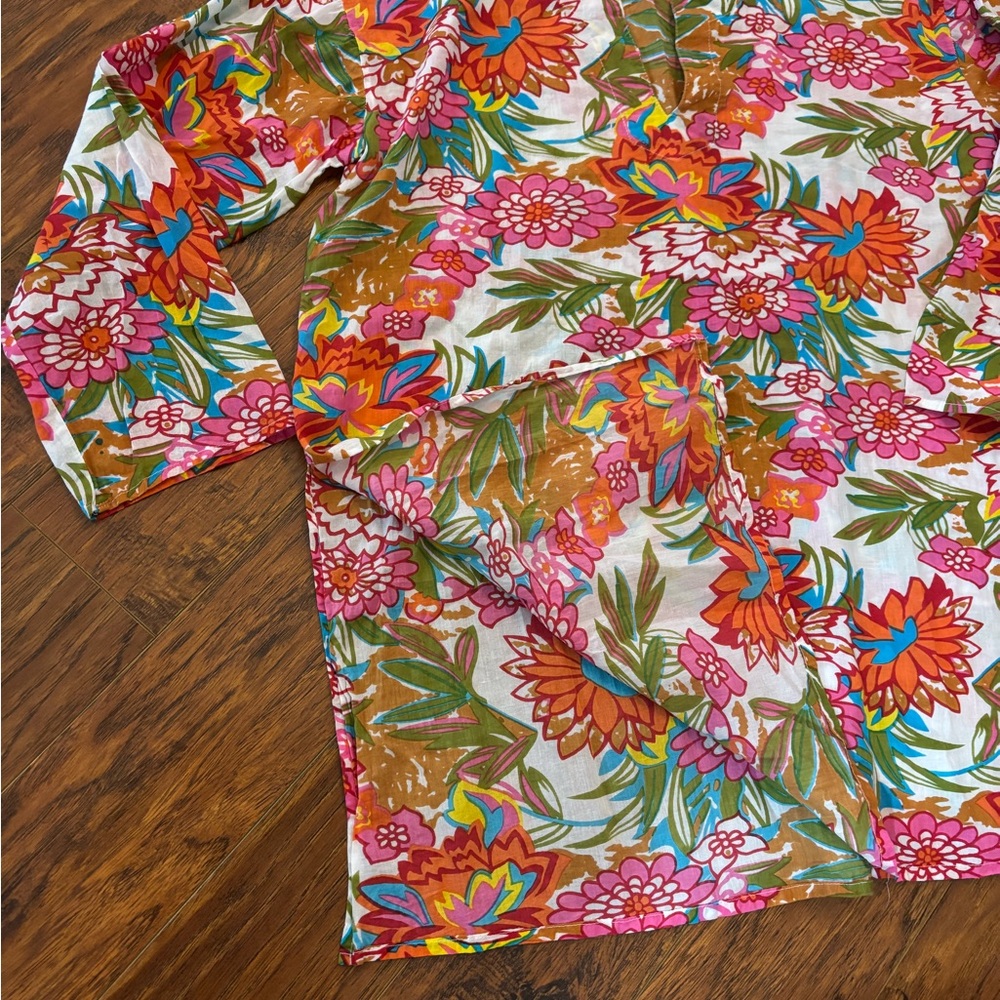 Floral Print 100% Cotton Women's Tunic
Made in India size XXL - Picture 3 of 5